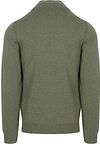 NZA Akar Jersey Half Zip Melange Army Product / Achterkant
