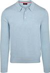 NZA Longsleeve Strick Polo Hellblau kaufen | 26AN281-2665 | Suitable