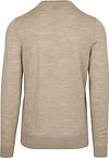 Passerende Crew Zip Merino Sand Product / Achterkant