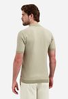 Polo de punto No Excess en taupe Model / Achterkant