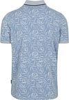 Polo State of Art imprimé feuilles Bleu clair Product / Achterkant