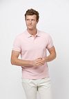 Profuomo Piqué Poloshirt Rose Model / Voorkant