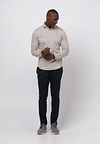 Profuomo Camiche Poloshirt Beige Model / Voorkant