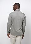 Profuomo Knitted Hemd Groen Model / Achterkant