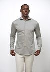 Profuomo Knitted Overhemd Groen Model / Voorkant