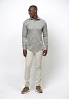 Profuomo Knitted Overhemd Groen Model / Voorkant