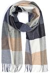 Profuomo Sjaal Wol Ruiten Blauw Grijs Beige PPWS30004C-M kopen | Suitable
