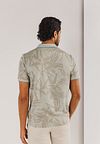 State of Art Poloskjorte Faded Leaf Beige Model / Achterkant