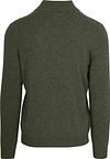 Steppin' Out sweter z krótkim zamkiem (Half Zip) z wełny merino, oliwkowozielony Product / Achterkant