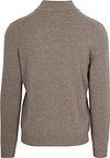 Sweter Half Zip z wełny merino Steppin' Out w kolorze taupe Product / Achterkant