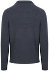 Suitable Cardigan Boiled Wool Blue Product / Achterkant