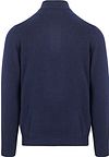 Suitable Half Zip Trui Lamswol Navy Product / Achterkant