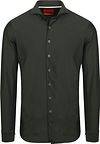 Suitable Herringbone Shirt Dark Green Product