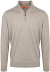 Suitable Merino Halvglidelås Genser Bright Taupe kjøp | Suitable