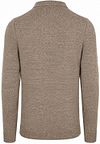 Suitable Button Longue Melange Poloshirt Beige