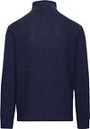 Suitable Half Zip Trui Wol Blend Navy Product / Achterkant