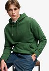Superdry Hoodie Logo Essential Rich Boston Green Model / Voorkant