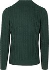 Sweter Lyle & Scott z splotem warkoczowym, ciemnozielony Product / Achterkant