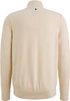 Sweter PME Legend Half Zip Structure Mouliné w kolorze ecru Product / Achterkant