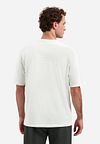 T-shirt dziany No-Excess w kolorze ecru Model / Achterkant