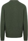 Pullover William Lockie in lana d’agnello con scollo a V, verde Rosemary Product / Achterkant