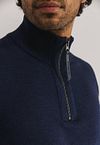 Maglione Half Zip State of Art navy Model / Detail