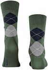 Calcetines Burlington Manchester de rombos en verde 7982 Product / Achterkant