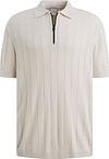 Cast Iron Halvzip Polo Structure Ecru CPSS2603855-7178