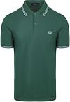 Fred Perry Polo Twin Tipped M3600 Grøn Z59 M3600-Z59