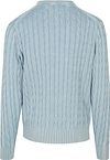 Jersey de punto cable de Tommy Hilfiger en azul claro Product / Achterkant