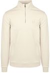 Lyle & Scott Halvglidelås Jumper Tonal Ecru ML2022TON-W870