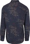 NZA Shirt Gunner Print Navy Product / Achterkant