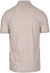 Polo State of Art Leafs Kit modern fit de piqué blanco roto Product / Achterkant