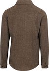 Profuomo Texturerad Skjorta Wol Brun Product / Achterkant