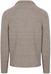 Suitable Cardigan Boiled Wool Taupe Product / Achterkant