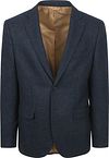 Suitable Colbert Herringbone Merino Wool Marineblå BL-HERR-STBL-25.03