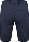 Suitable Aswin Short Rayé Bleu Foncé Product / Achterkant
