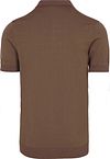 Suitable Knitted Half Zip Polo Shirt Dan Tabacco Product / Achterkant