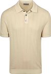 Suitable Stickad Polo Jacquard Sand PO-BUT-JACQ-CO/VISC-26.01 FCD 41096 Sand