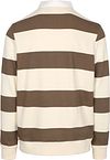 Supply & Co Langermet Polo Stripet Brun Product / Achterkant