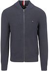 Køb Tommy Hilfiger Cardigan Struktur Marineblå MW0MW34693-DW5 | Suitable