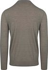 Profuomo Pull Turtleneck Merino Vert Product / Achterkant