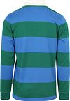 McGregor Rugbyshirt Bleu Vert Rayé Product / Achterkant