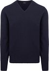 William Lockie V-Ausschnitt Pullover Lammwolle Dunkelblau 7092DF-11 Navy kaufen | Suitable