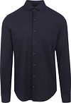Suitable Knitted Pique Hemd Navy Model / Achterkant