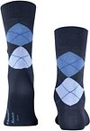 Calcetines Burlington Manchester de rombos en azul 6120 Product / Achterkant