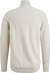 Cast Iron Knitted Half Zip Trui Ecru Product / Achterkant