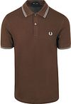  Fred Perry Polo Twin Tipped M3600 Marron 49A commander en ligne | Suitable