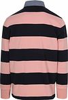 Gant Heavy Rugger Shield Polo Stribet Marineblå Rosa Product / Achterkant