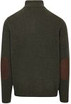 Barbour Pullover Wolle Grün Patch Product / Achterkant